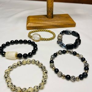 New!! Heather Ford Boho Bracelet Single Bracelets - Dalmatian Style